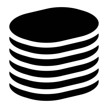 Kule HDD, silindir, raf simgesi. Ana bilgisayar, sunucu simgesi