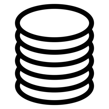 Kule HDD, silindir, raf simgesi. Ana bilgisayar, sunucu simgesi