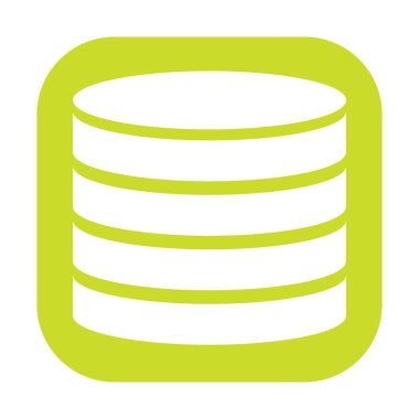 Kule HDD, silindir, raf simgesi. Ana bilgisayar, sunucu simgesi