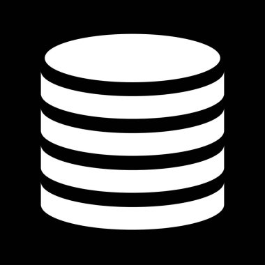 Kule HDD, silindir, raf simgesi. Ana bilgisayar, sunucu simgesi