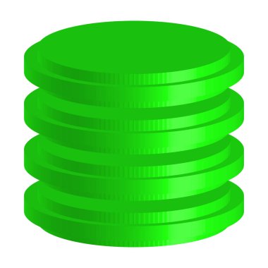 Kule HDD, silindir, raf simgesi. Ana bilgisayar, sunucu simgesi