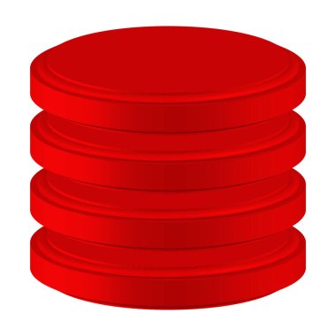 Kule HDD, silindir, raf simgesi. Ana bilgisayar, sunucu simgesi