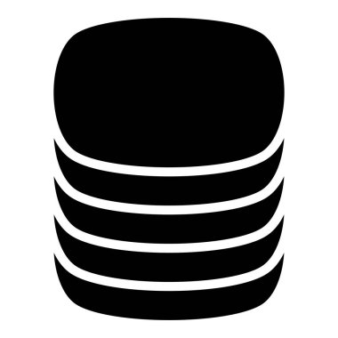 Kule HDD, silindir, raf simgesi. Ana bilgisayar, sunucu simgesi