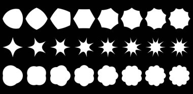 Yıldız patlaması, güneş patlaması yuvarlak fiyat etiketi, etiket şekli ögesi ()