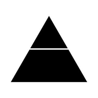 Üçgen, piramit şeması, grafik simgesi serisi