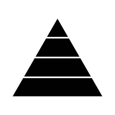 Üçgen, piramit şeması, grafik simgesi serisi