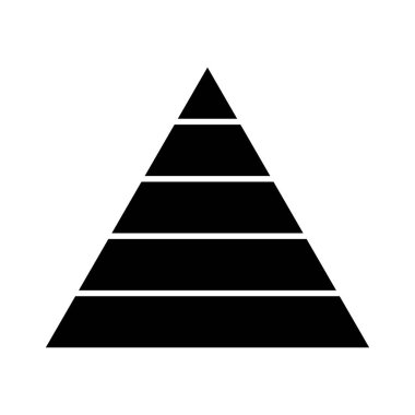 Üçgen, piramit şeması, grafik simgesi serisi