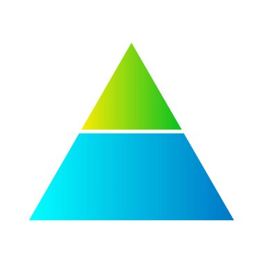 Üçgen, piramit şeması, grafik simgesi serisi