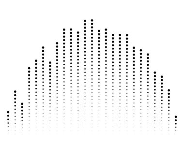 Ses dalgası, eşitleyici, EQ grafiksel element vektör çizimi