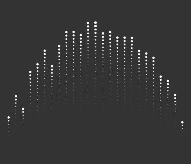 Ses dalgası, eşitleyici, EQ grafiksel element vektör çizimi