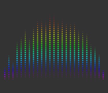 Ses dalgası, eşitleyici, EQ grafiksel element vektör çizimi