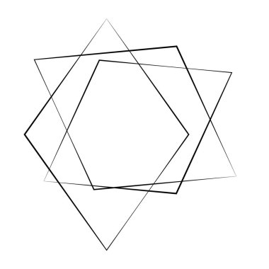 Rastgele geometrik, açısal yapı ögesi