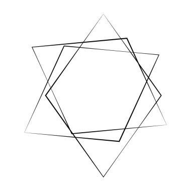 Rastgele geometrik, açısal yapı ögesi