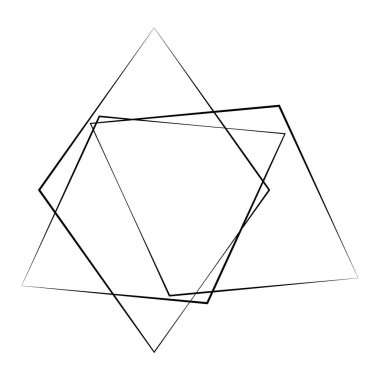 Rastgele geometrik, açısal yapı ögesi