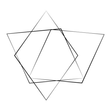 Rastgele geometrik, açısal yapı ögesi