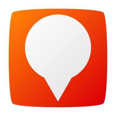 Harita işaretleyici, harita iğnesi konumu, adres simgesi çizimi. Stock vektör illüstrasyonu, klip- art grafikleri