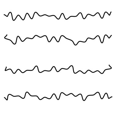 Dalgalı, dalgalı çizgi vektör ögesi