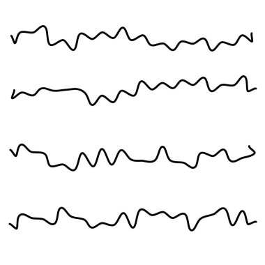 Dalgalı, dalgalı çizgi vektör ögesi