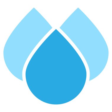 Su damlası, damla şeklindeki element. Sıvı, sıvı, yağmur simgesi, sembol