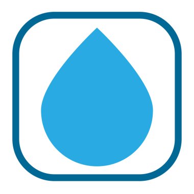 Su damlası, damla şeklindeki element. Sıvı, sıvı, yağmur simgesi, sembol