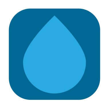 Su damlası, damla şeklindeki element. Sıvı, sıvı, yağmur simgesi, sembol