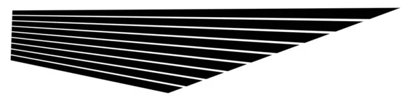 Сміливі Товсті Лінії Смуги Перспективі Абстрактний Геометричний Векторний Елемент Стокова — стоковий вектор