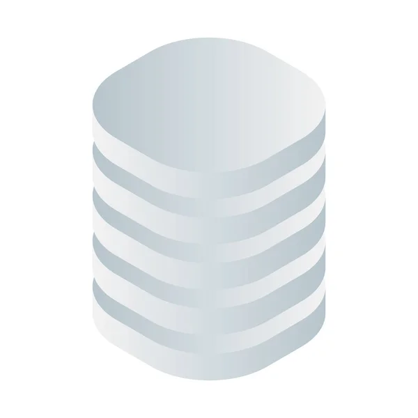 Tower Hdd Cylinder Rack Icon Mainframe Server Symbol — Stock vektor