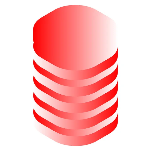 Tower Hdd Cylinder Rack Icon Mainframe Server Symbol — Image vectorielle