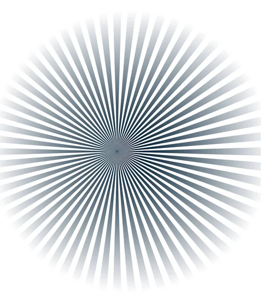 太阳暴辐射线 条纹状元素 径向条纹 — 图库矢量图片