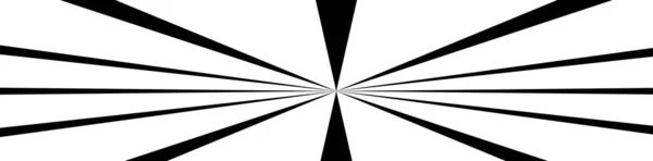 Starburst Sunburst Strahlende Linien Streifenformelement Radiale Streifen Streifen Bestandsvektorillustration Clip — Stockvektor