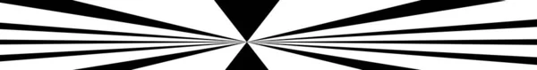 Starburst Sunburst Radiating Lines Stripes Shape Element Radial Streaks Strips — Stock vektor