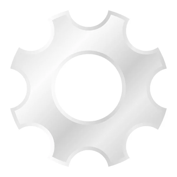 Engranaje Engranaje Elemento Forma Rueda Dentada Icono Ilustración Vectorial Rackwheel — Vector de stock