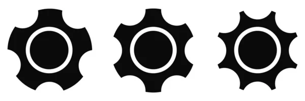 Versnellingsbak Tandwiel Tandwielvorm Element Icoon Vector Illustratie Rackwheel Rondje Voorraad — Stockvector