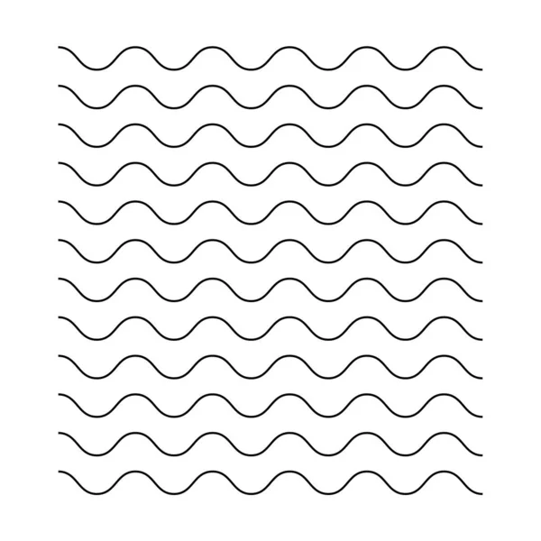 Волнистые Машущие Зигзаги Пересекающиеся Линии Абстрактный Ретро Геометрический Элемент Дизайна — стоковый вектор