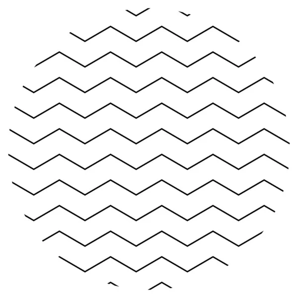 Wellenförmige Winkende Zickzackige Kreuz Und Quer Verlaufende Linien Abstraktes Geometrisches — Stockvektor