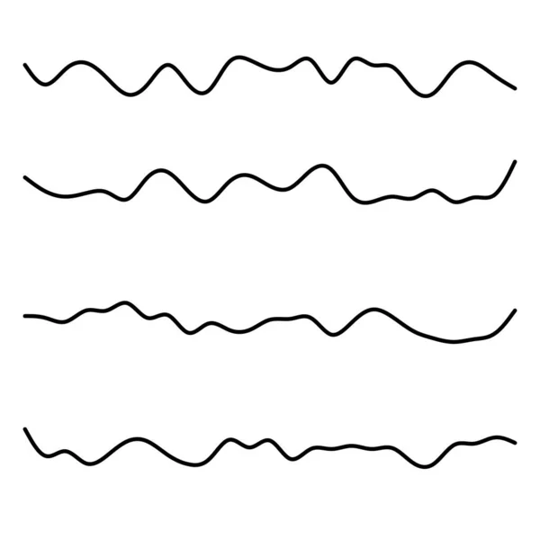 Wavy Waving Line Vector Element — Image vectorielle