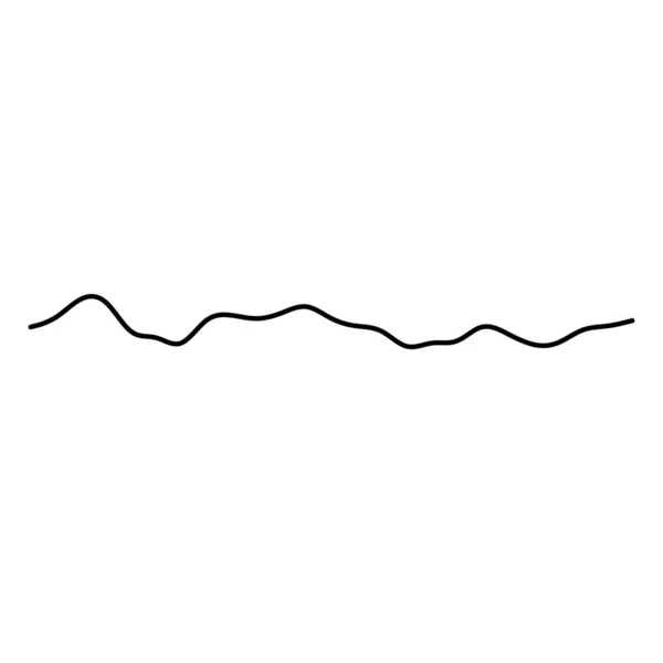 Хвилястий Хвилястий Лінія Векторний Елемент — стоковий вектор