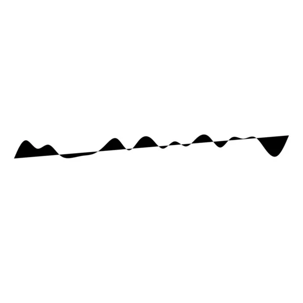 Wavy Waving Line Vector Element — Image vectorielle