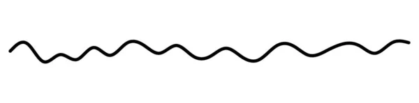 Wavy Waving Line Vector Element Stock Vector Illustration Clip Art — Image vectorielle