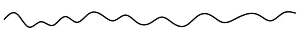 Хвилястий Хвилястий Векторний Елемент Лінії Стокова Векторна Ілюстрація Кліп Арт — стоковий вектор