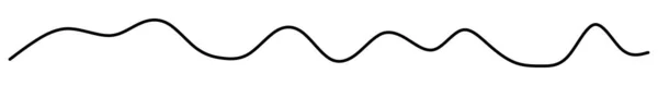 波浪形 波浪形线向量元 库存矢量图解 剪贴画 — 图库矢量图片