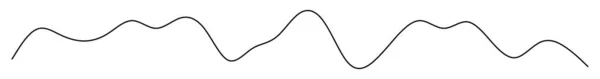 Welliges Wellenförmiges Linienvektorelement Bestandsvektorillustration Clip Art Grafiken — Stockvektor