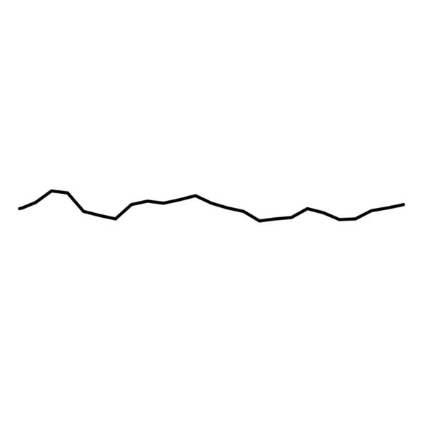 Wavy Waving Line Vector Element — Image vectorielle