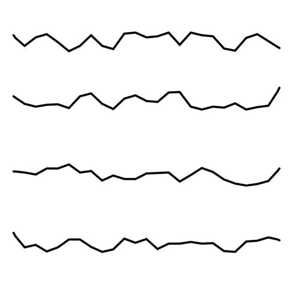 Wavy Waving Line Vector Element — ストックベクタ