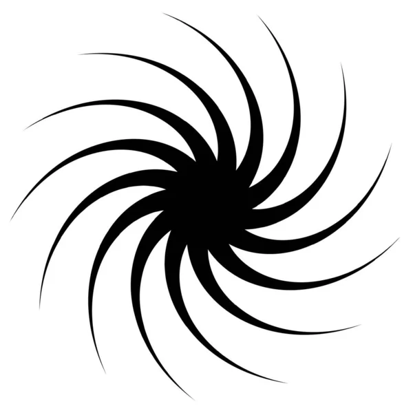 Spiral Swirl Twirl Shape Element — Stock Vector