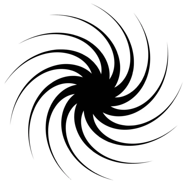 Spiral Virvlande Virvlande Form Element — Stock vektor