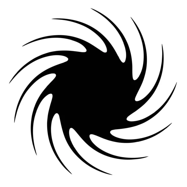Spiral Swirl Twirl Shape Element — Stock vektor