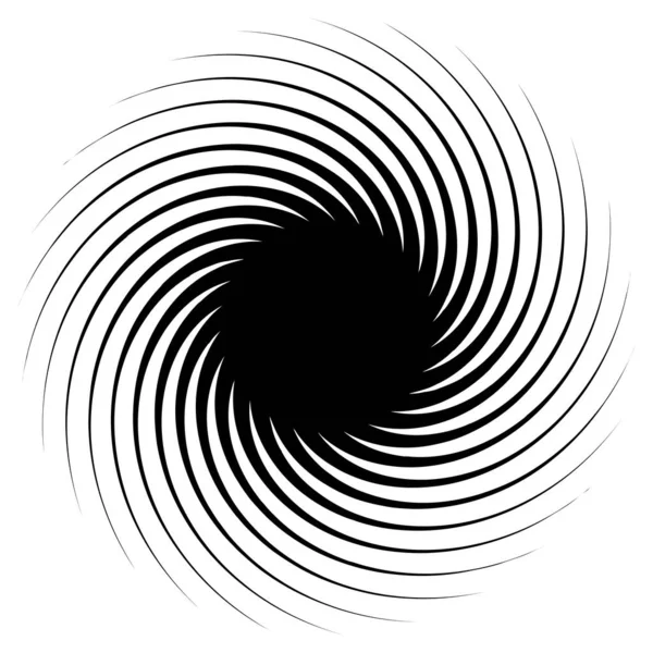 Spiral Swirl Twirl Shape Element — Stock Vector