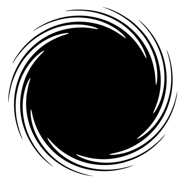 Spiral Swirl Twirl Shape Element — Stock vektor