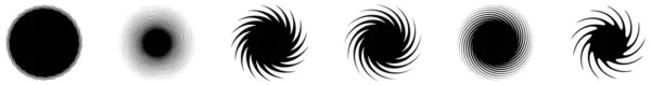 Spiral Swirl Twirl Shape Element Stock Vector Illustration Clip Art — ストックベクタ